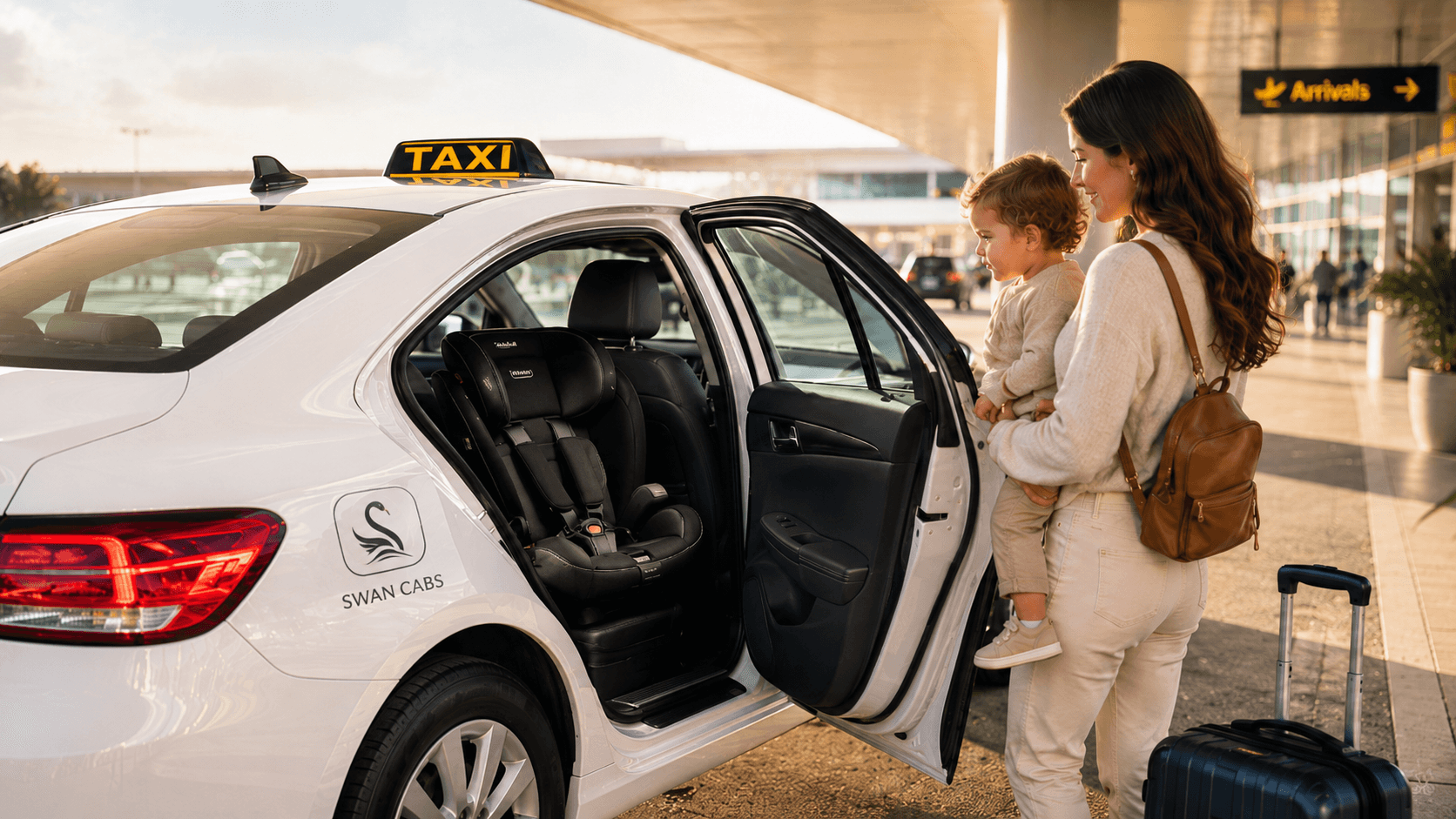 Baby seat taxi booking Perth